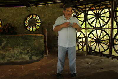Joey Gaston, caretaker of the ancestral home of the Gaston family, Hacienda Rosalia